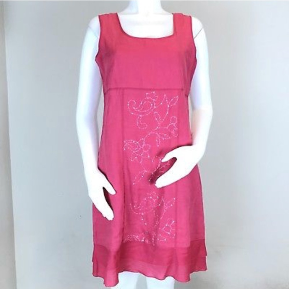 J. Jill Red/Pink Dress (EUC)